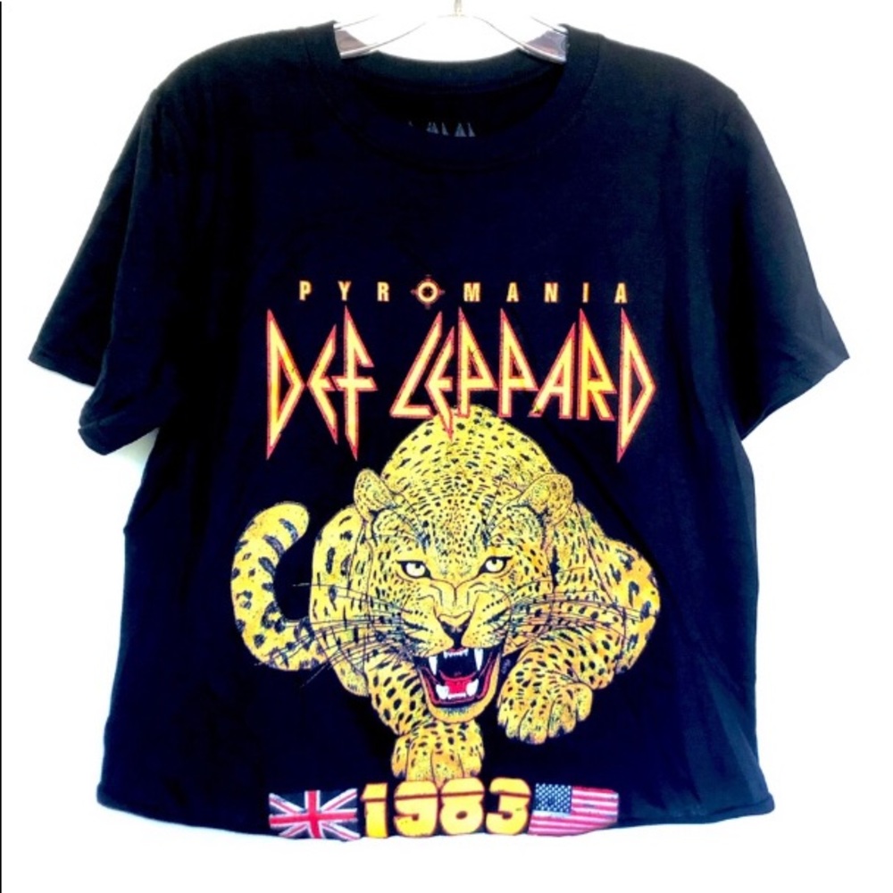 Def Leppard Pyromania 1983 Tour Band T Shirt
